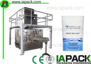 1000g Salt Doypack Packing Machine Granule Rotary Weighing Machine Machining Packing Sealing Fill up to 35 packs per minute