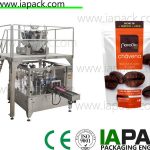 Coffee beans stand-up up machine packing packing machine with rotation multi-head