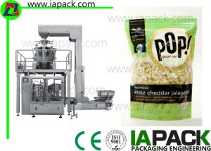 Popcorn Premade Pouch Bi Scale Multi Multi Head Filling Sealing Machine